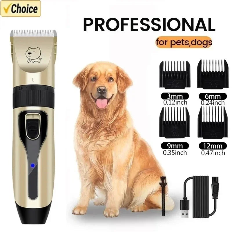 Cordless dog grooming clipper