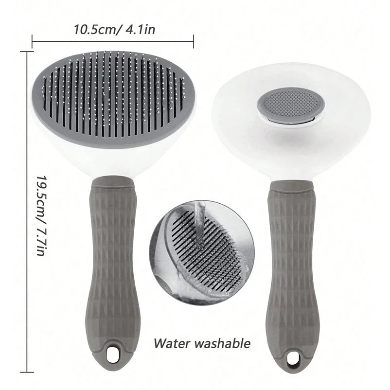 Deshedding slicker brush for pets
