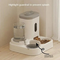 Gravity-Fed Automatic Pet Feeder with Water Fountain — photo 2