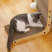 Space-Saving L-Shape Corrugated Cat Scratcher — photo 5