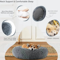 Soft faux fur dog bed — photo 4