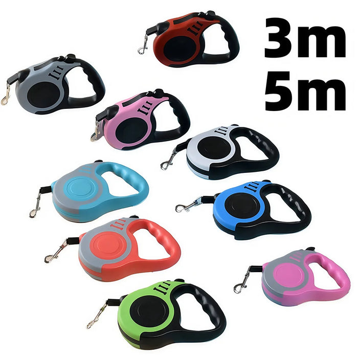 Automatic Retractable Dog Leash with Quick-Release Clip