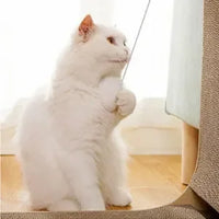 Space-Saving L-Shape Corrugated Cat Scratcher — photo 3
