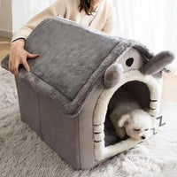 Plush Covered Pet House Bed — photo 2