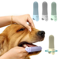 Silicone finger toothbrush set for pets — photo 1