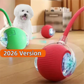 Smart interactive auto-rolling pet ball toy